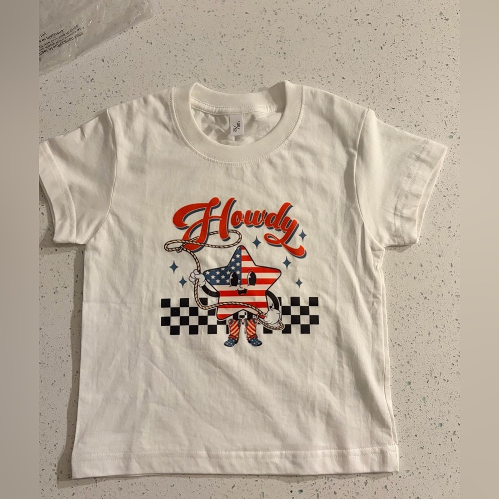 New Kids White 'Howdy' Graphic T-Shirt